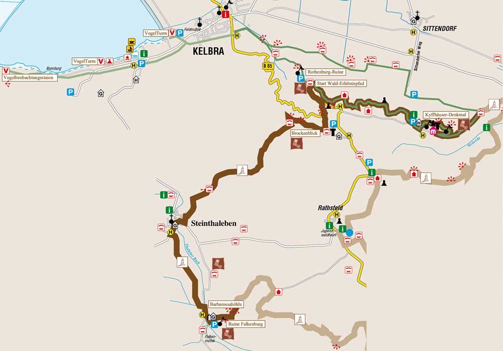 Etappe 2: Durch den Kyffhäuserwald mit seinen versteckten Burgen (12,5 km)